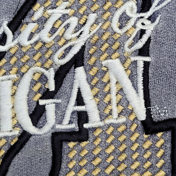 Vintage Michigan Wolverines Sweatshirt Large 25x28 Blue - Picture 12 of 12